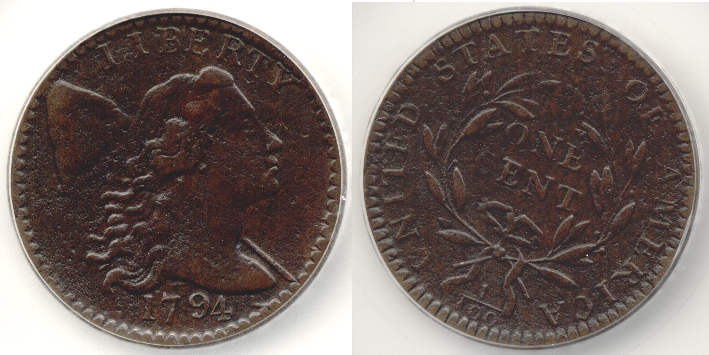 1794 Large Cent SEGS EF-40