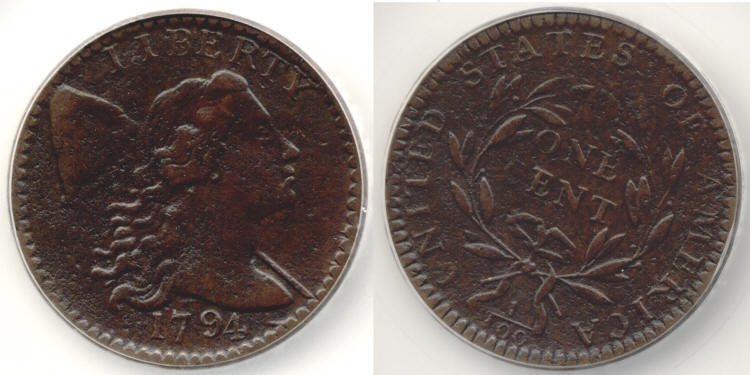 1794 Large Cent SEGS EF-40 small