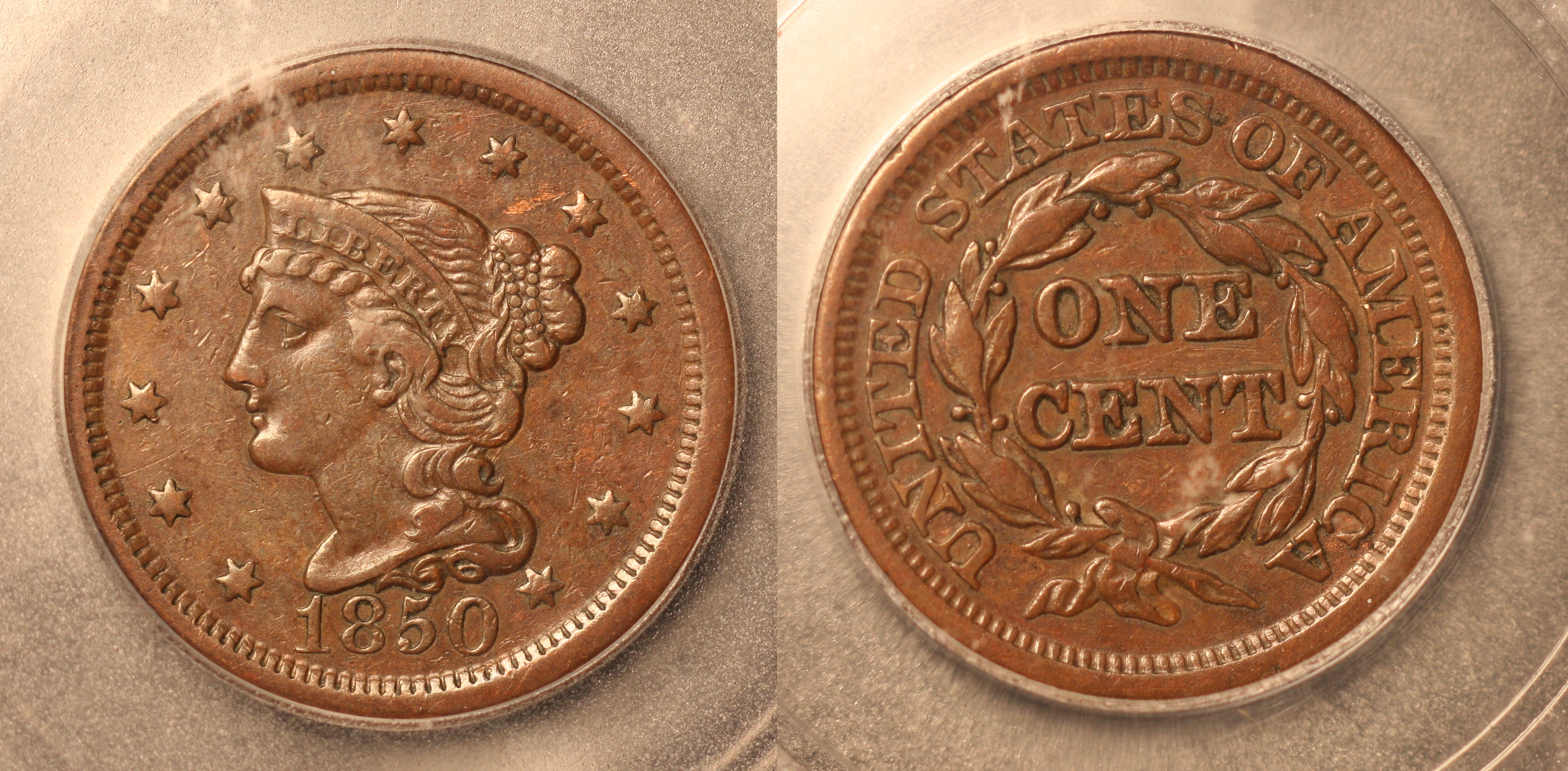 1850 Large Cent ICG VF-35 camera