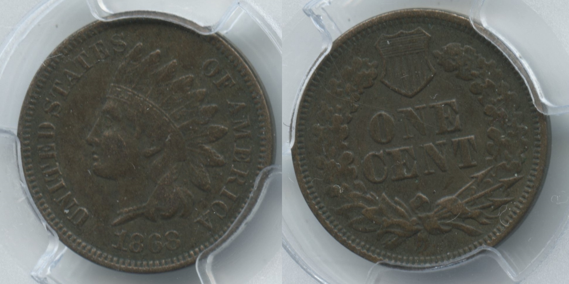 1868 Indian Head Cent PCGS VF Detail