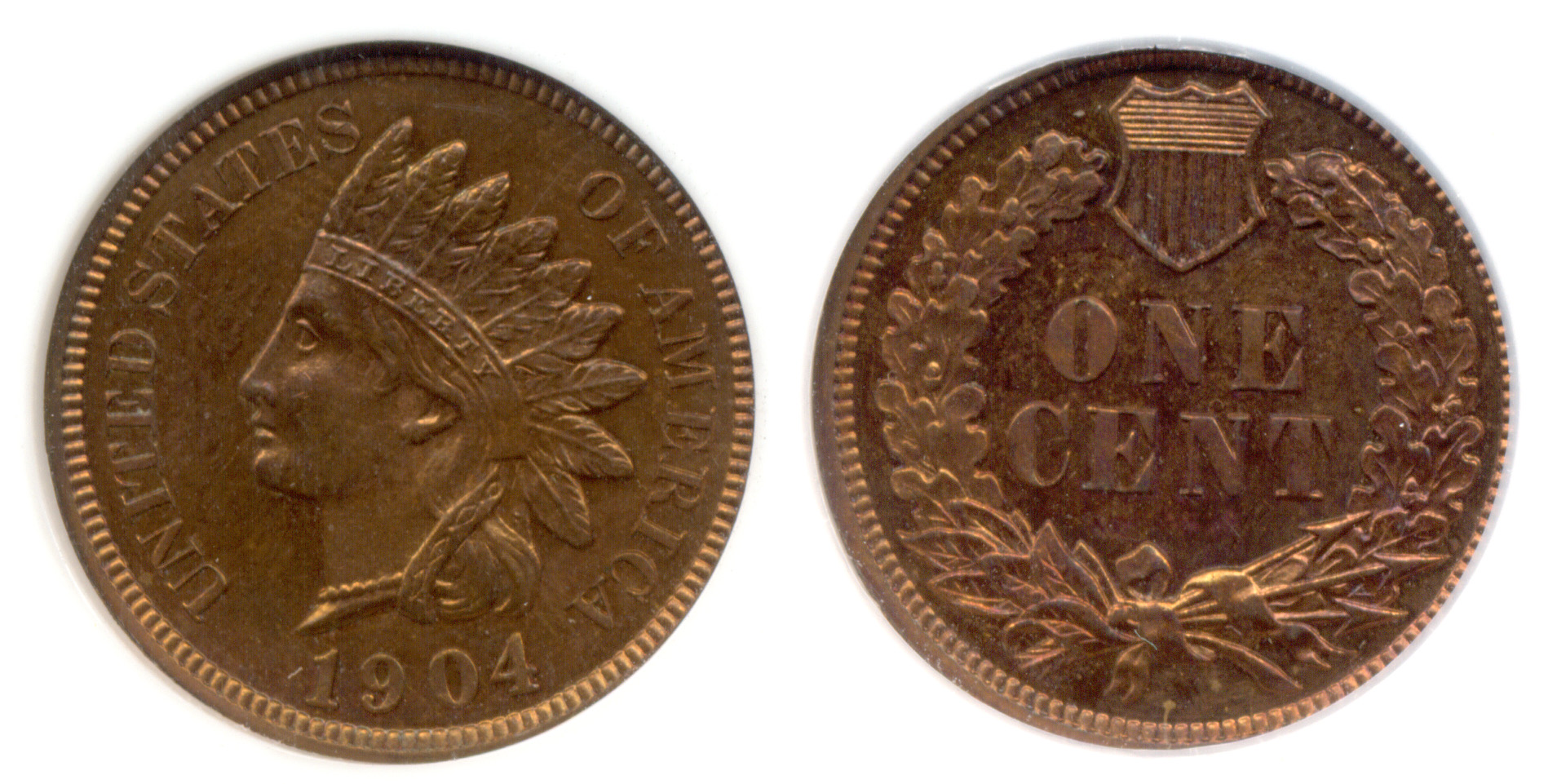 1904 Indian Head Cent NGC Proof-65 Red Brown