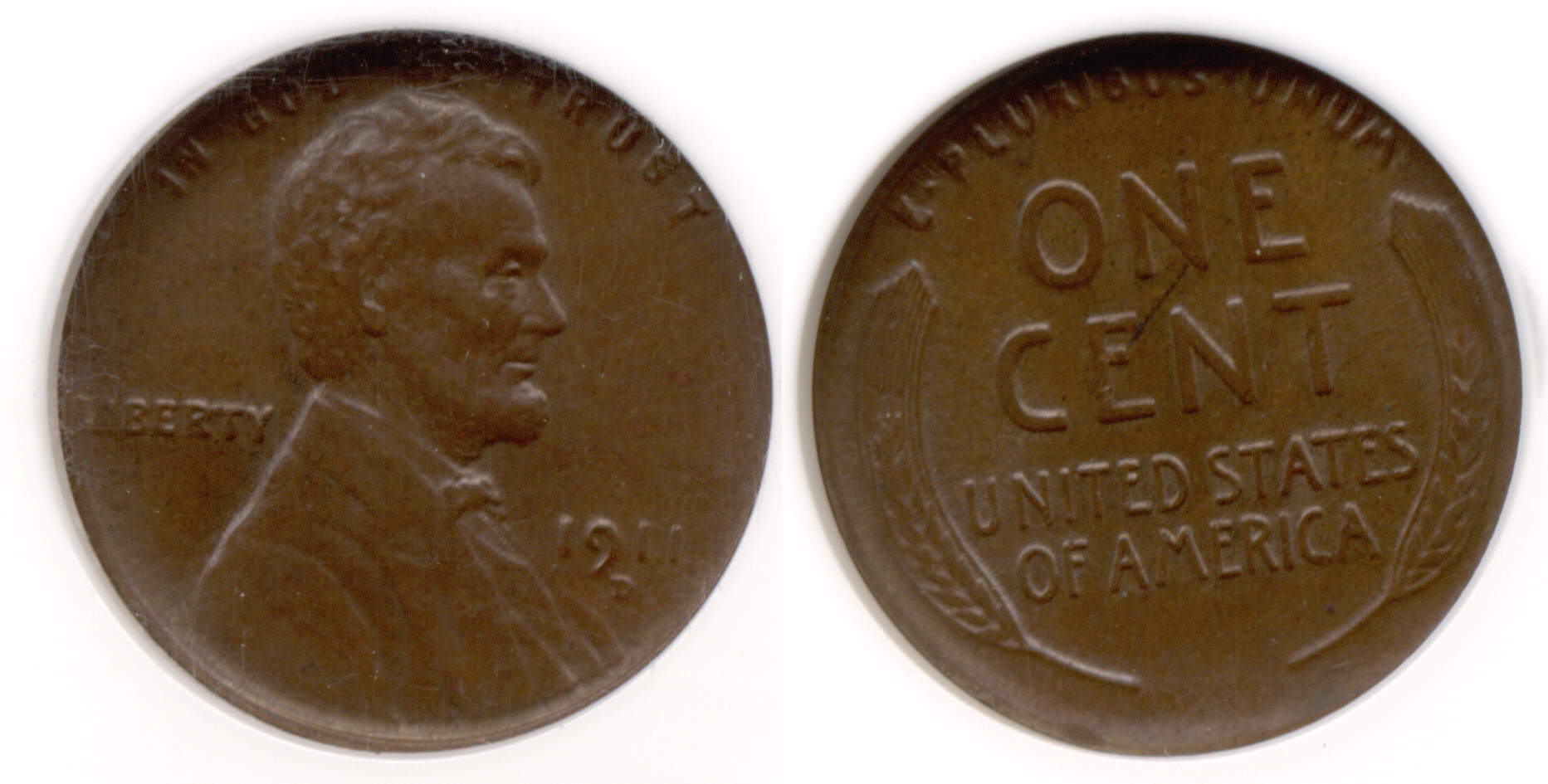 1911-D Lincoln Cent NGC MS-64 Brown