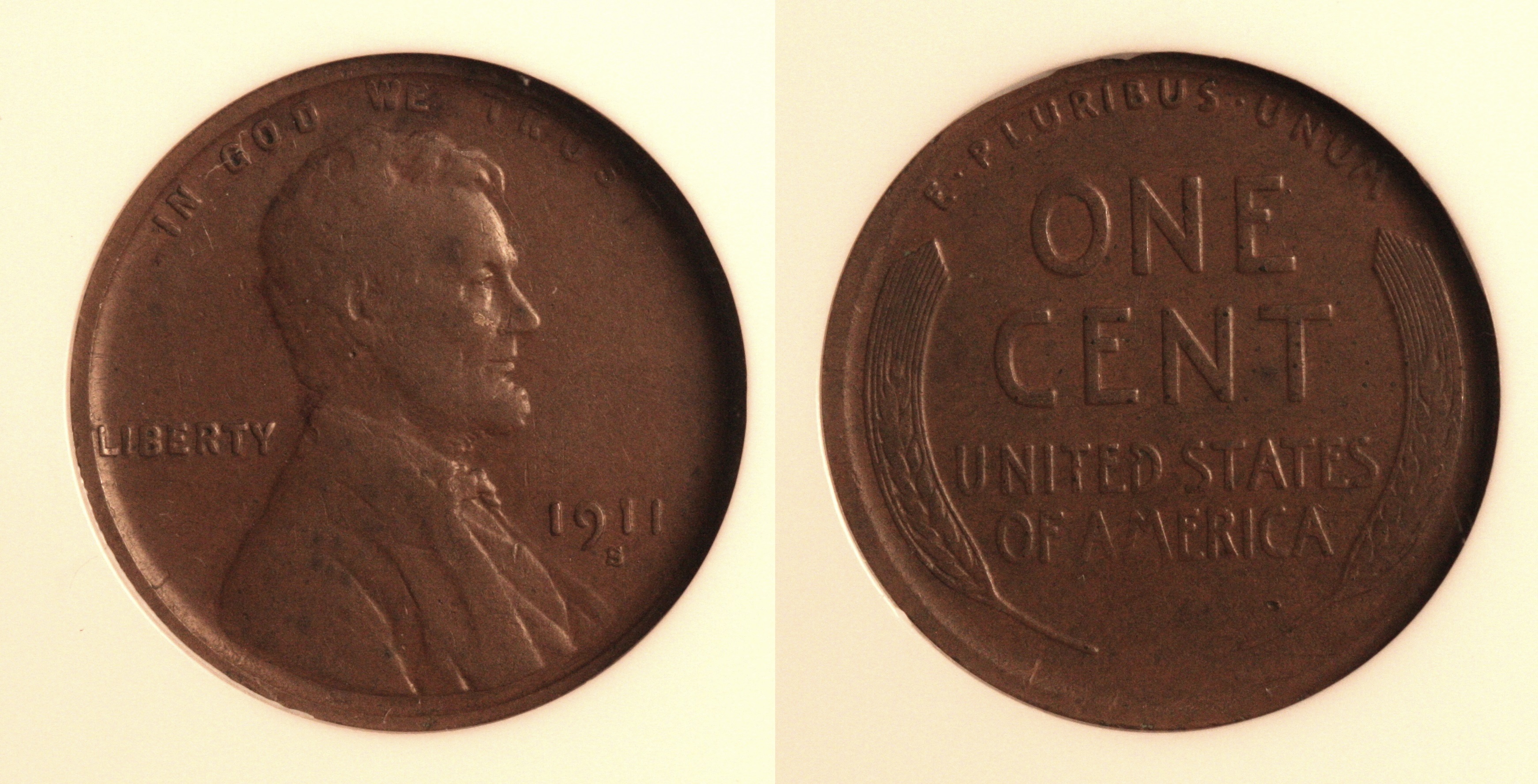 1911-S Lincoln Cent NGC VF-20 camera