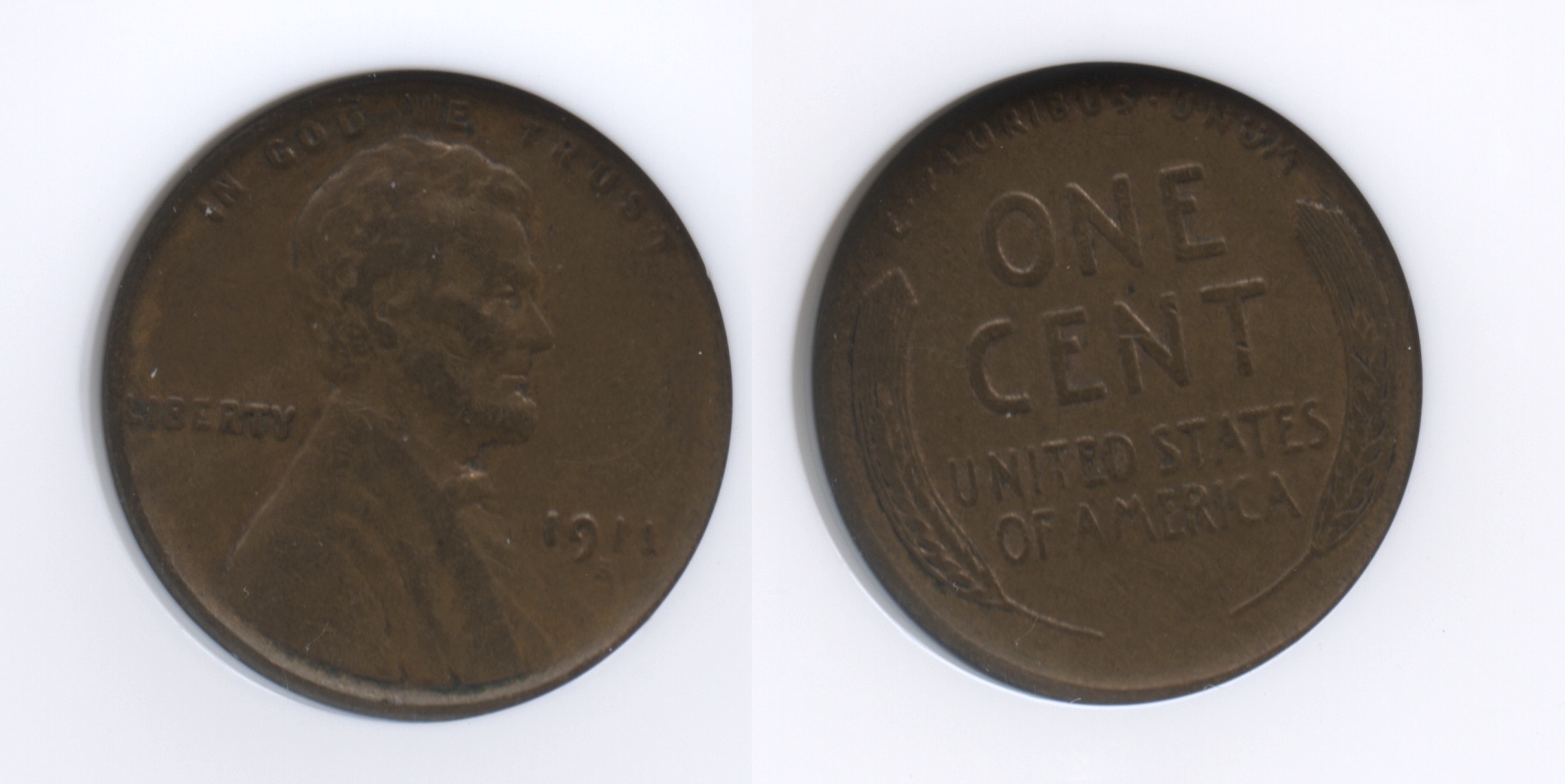 1911-S Lincoln Cent NGC VF-30