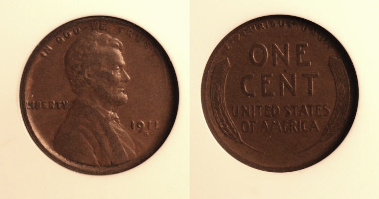 1911-S Lincoln Cent NGC VF-30 camera small