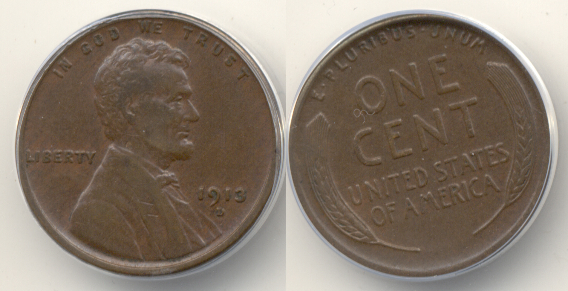 1913-D Lincoln Cent ANACS EF-40