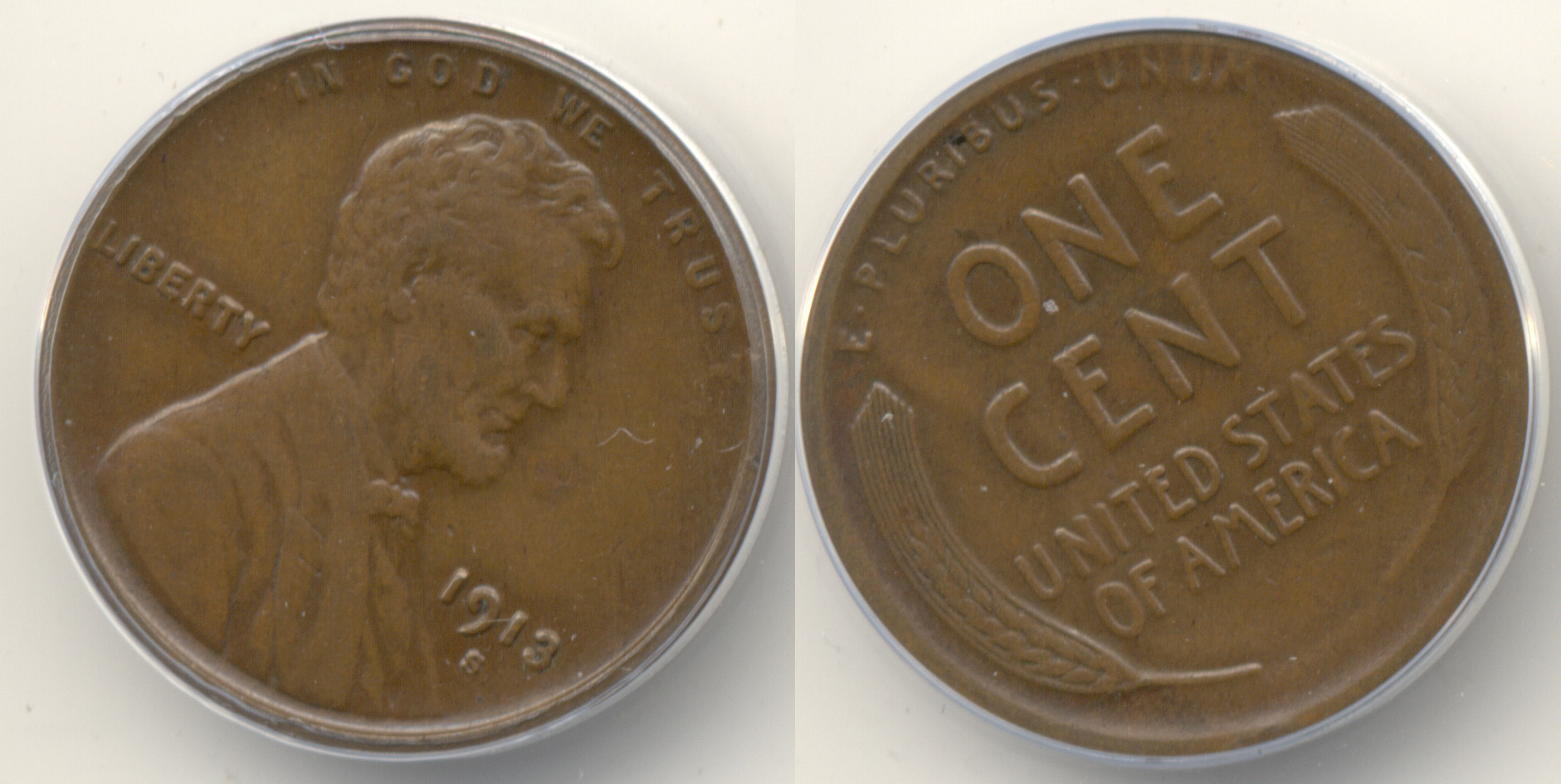 1913-S Lincoln Cent ANACS EF-40