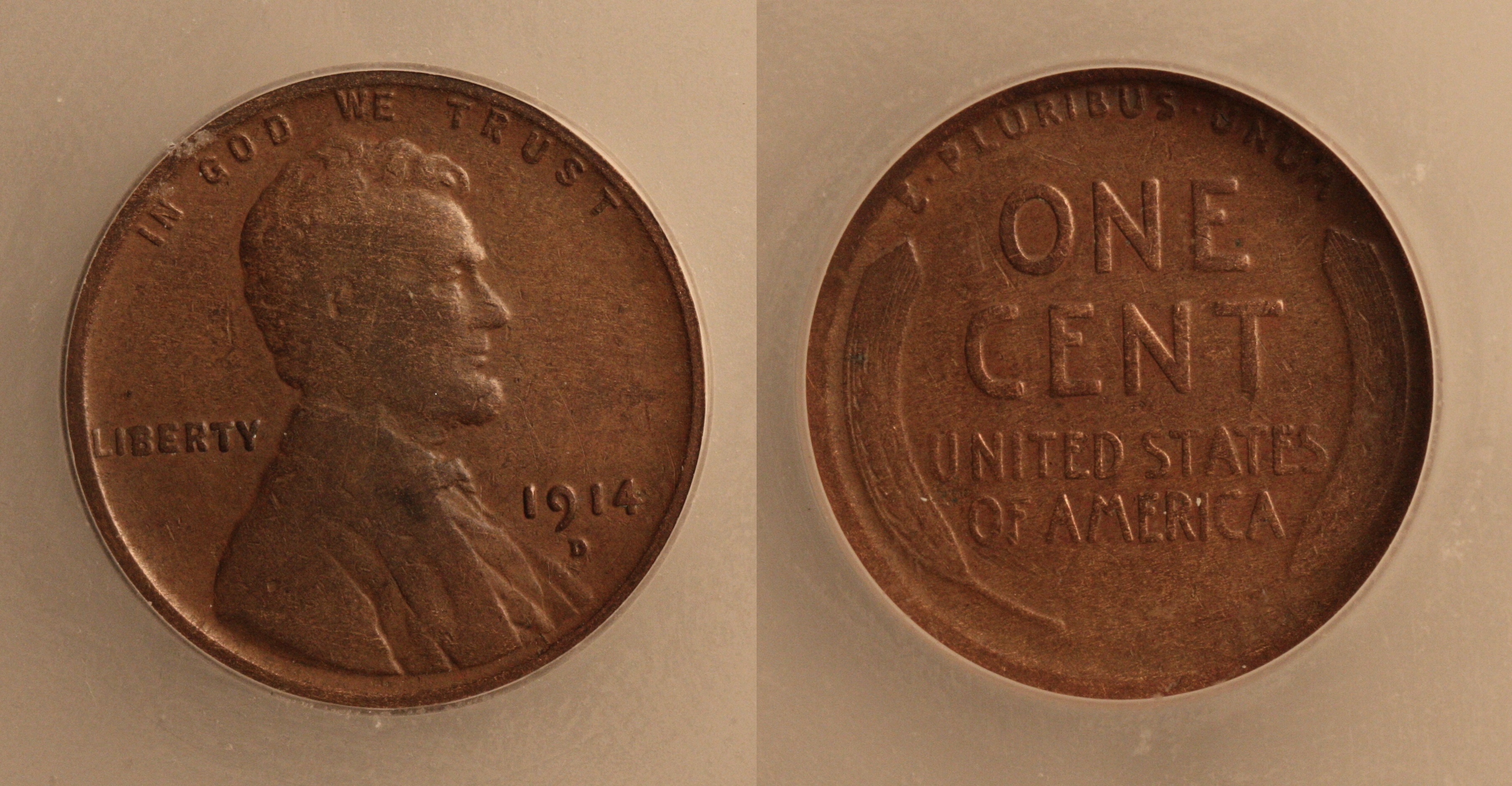 1914-D Lincoln Cent ICG VG-10 camera