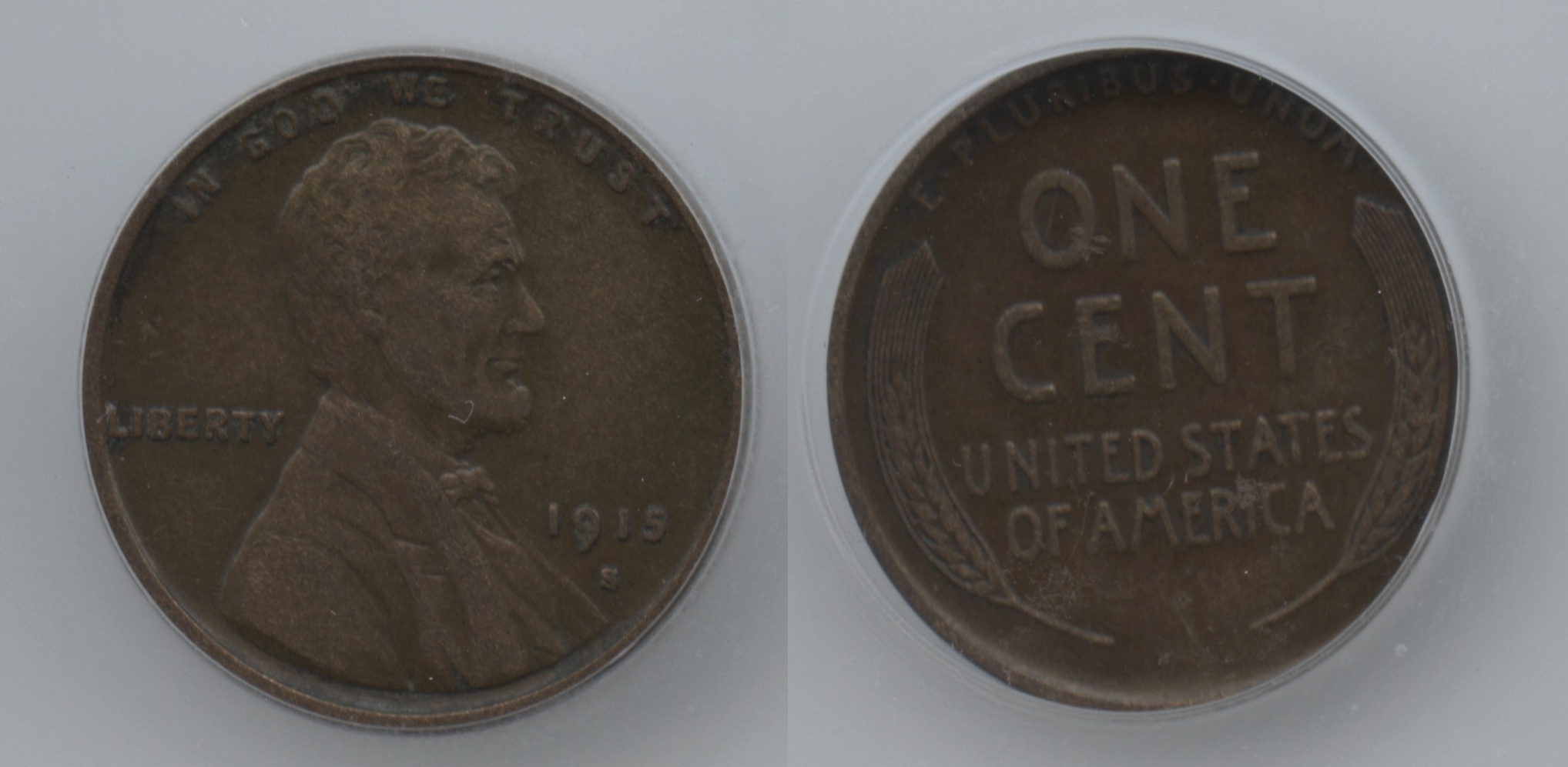 1915-S Lincoln Cent ICG AU-50