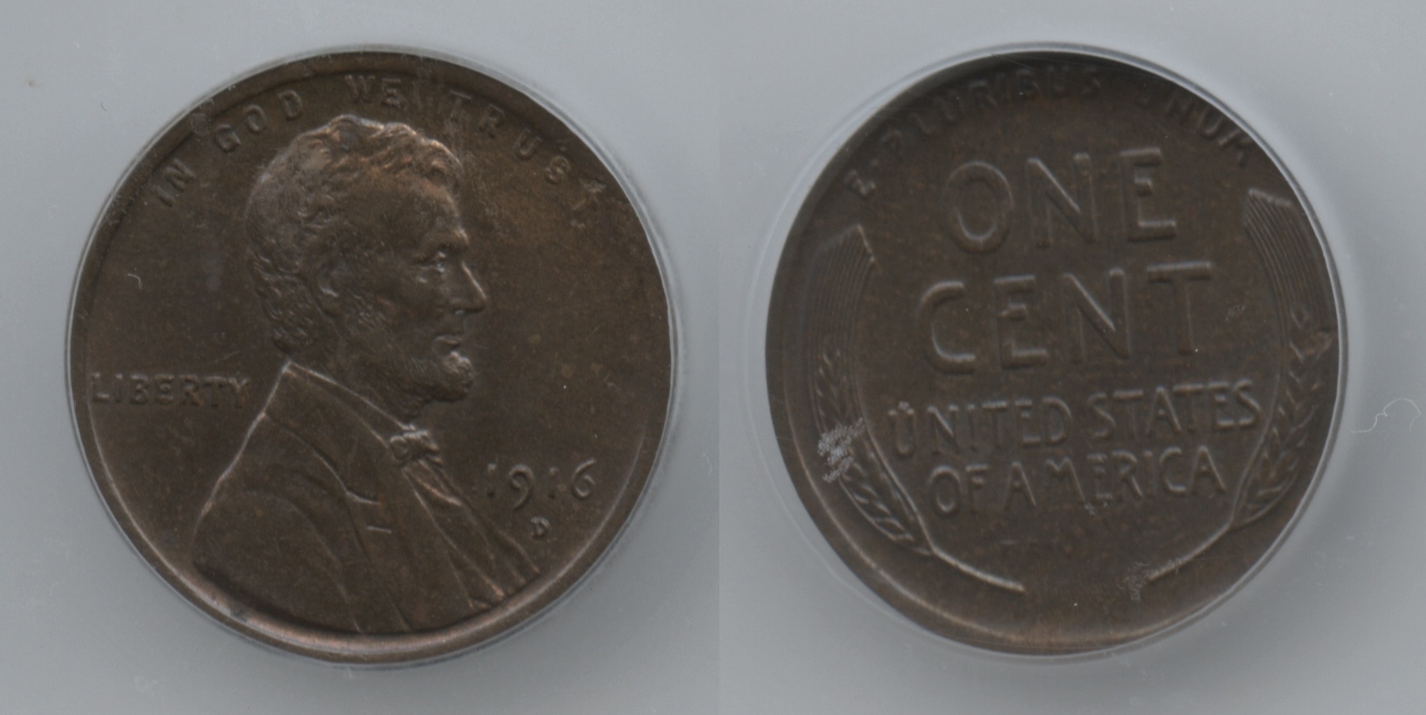 1916-D Lincoln Cent ICG MS-62 Brown