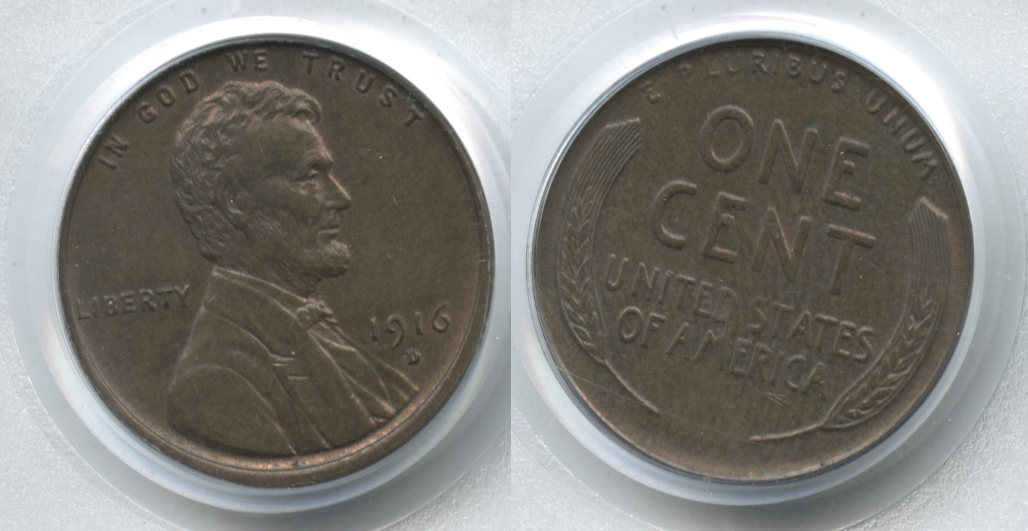 1916-D Lincoln Cent PCGS MS-63 Brown
