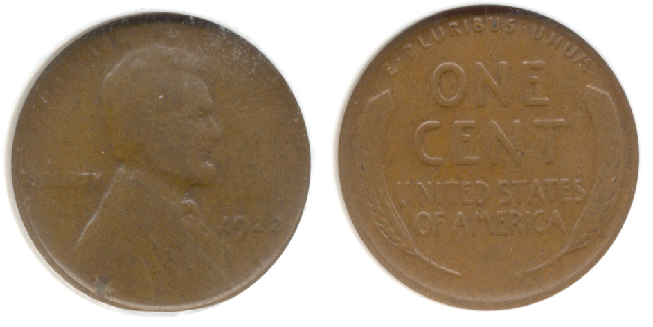 1922 No D Lincoln Cent ANACS VG-10