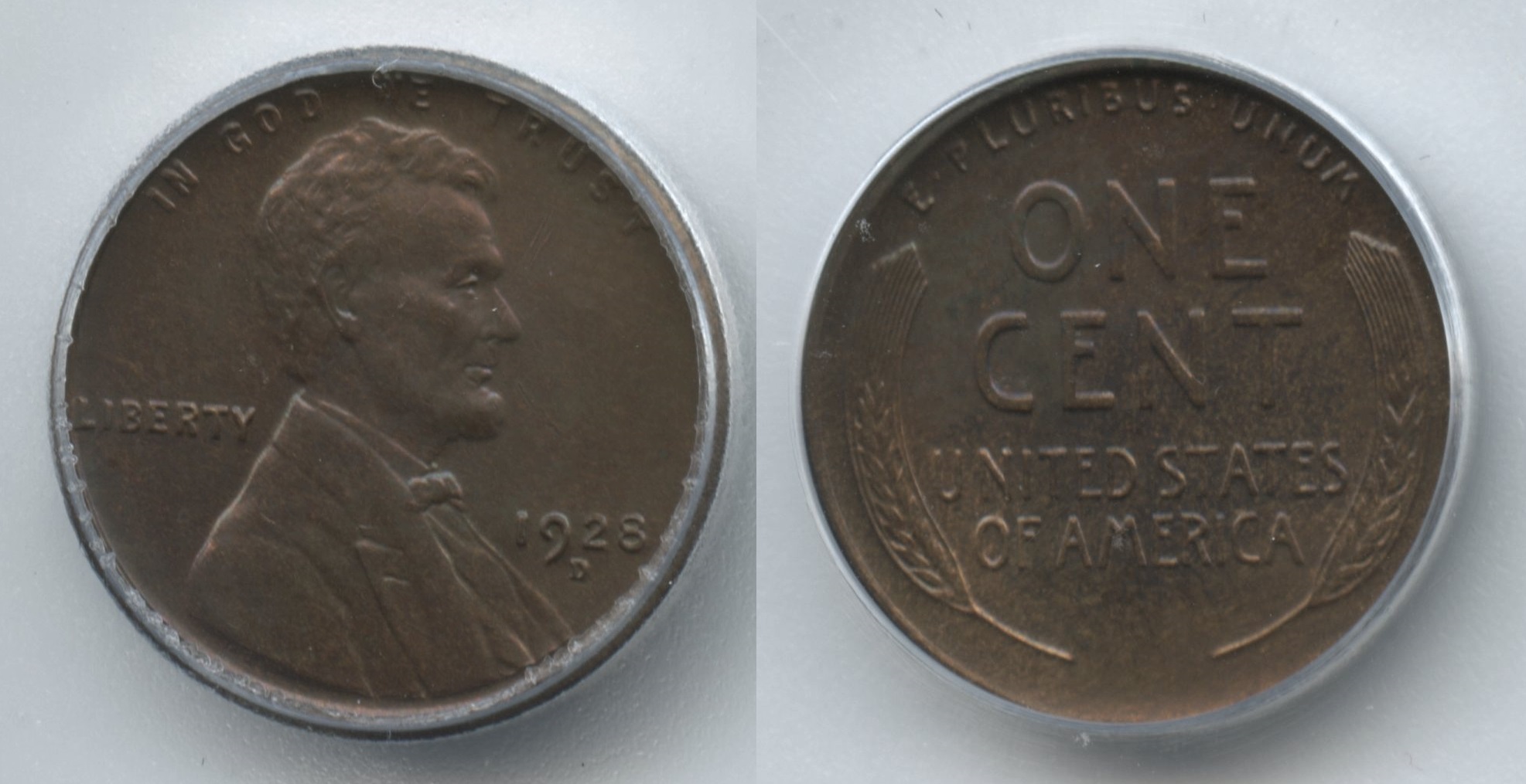 1928-D Lincoln Cent ICG MS-63 Brown