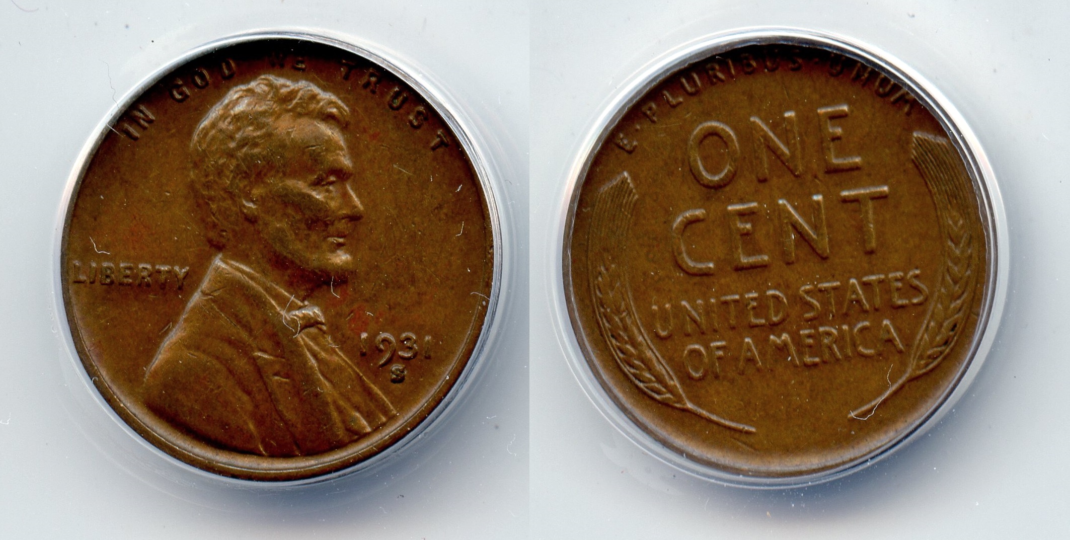 1931-S Lincoln Cent ANACS EF-40