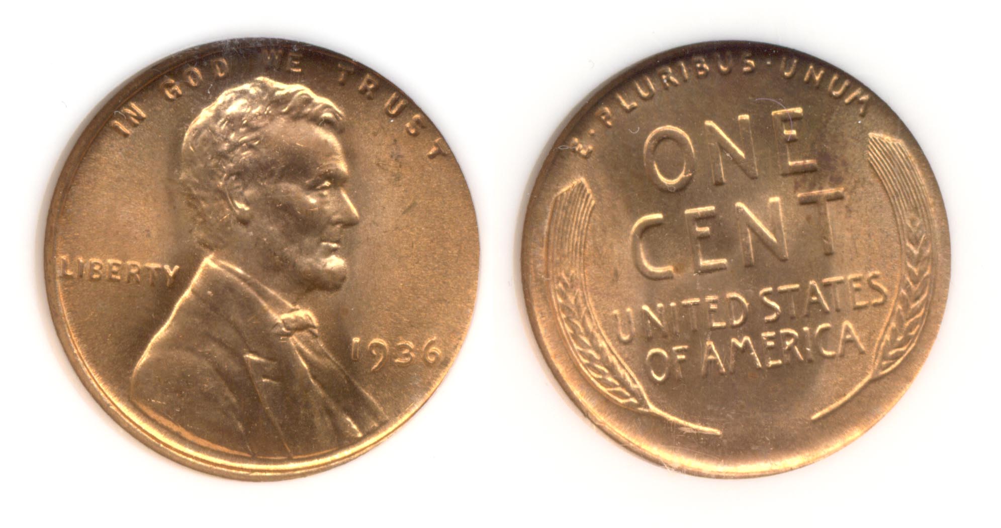 1936 Lincoln Cent NGC MS-66 Red