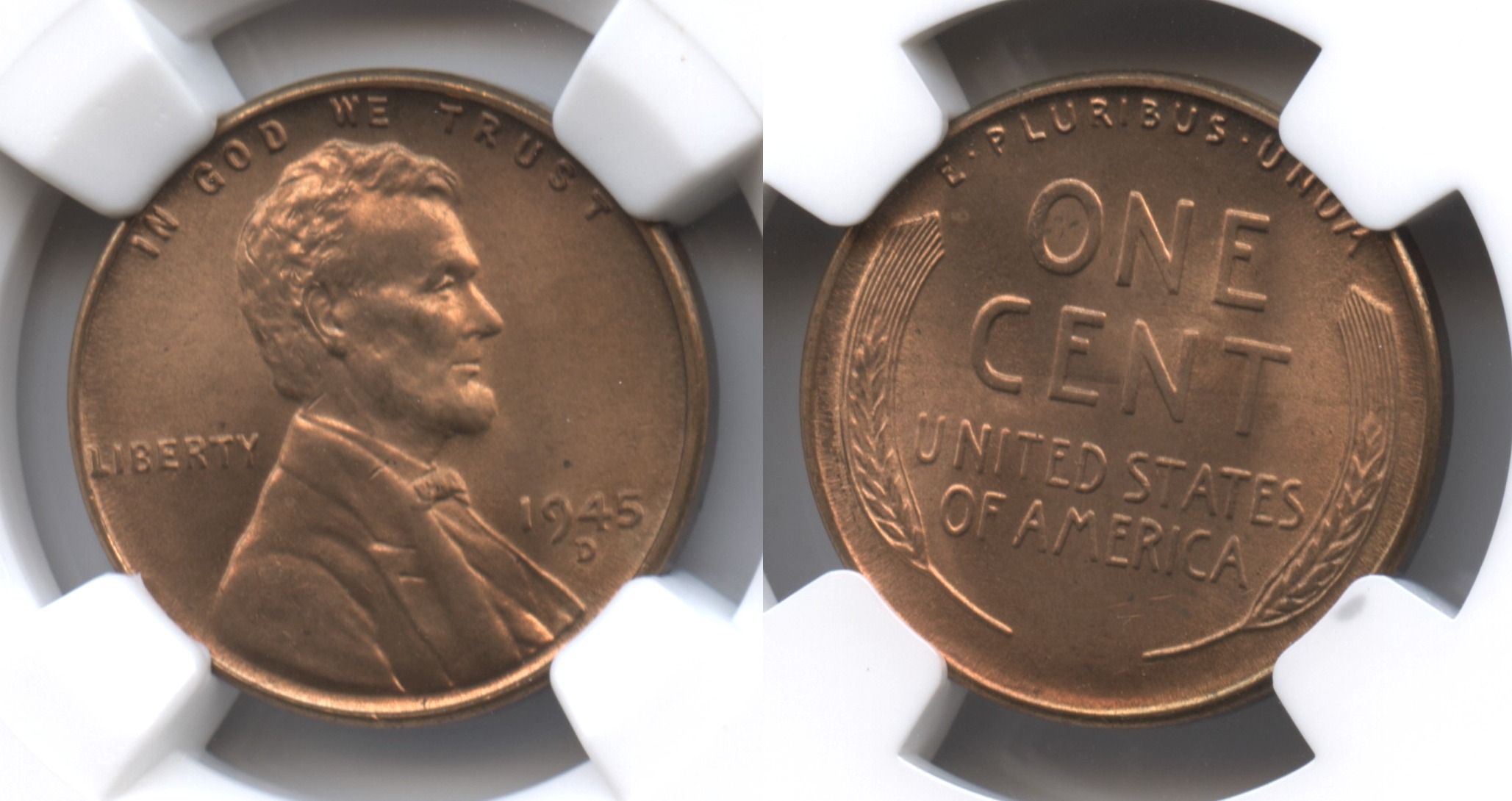 1945-D Lincoln Cent NGC MS-66 Red #i