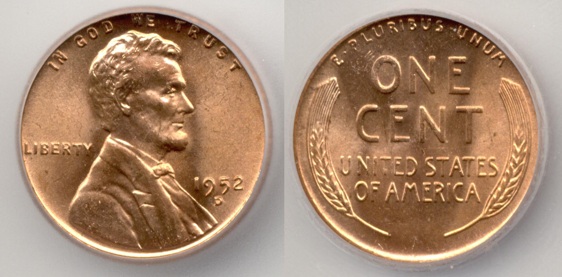 1952-D Lincoln Cent ICG MS-67 Red