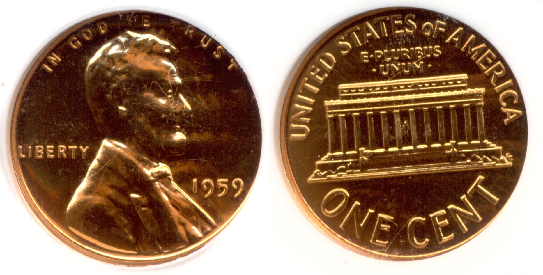 1959 Lincoln Cent NGC Proof-67 Red