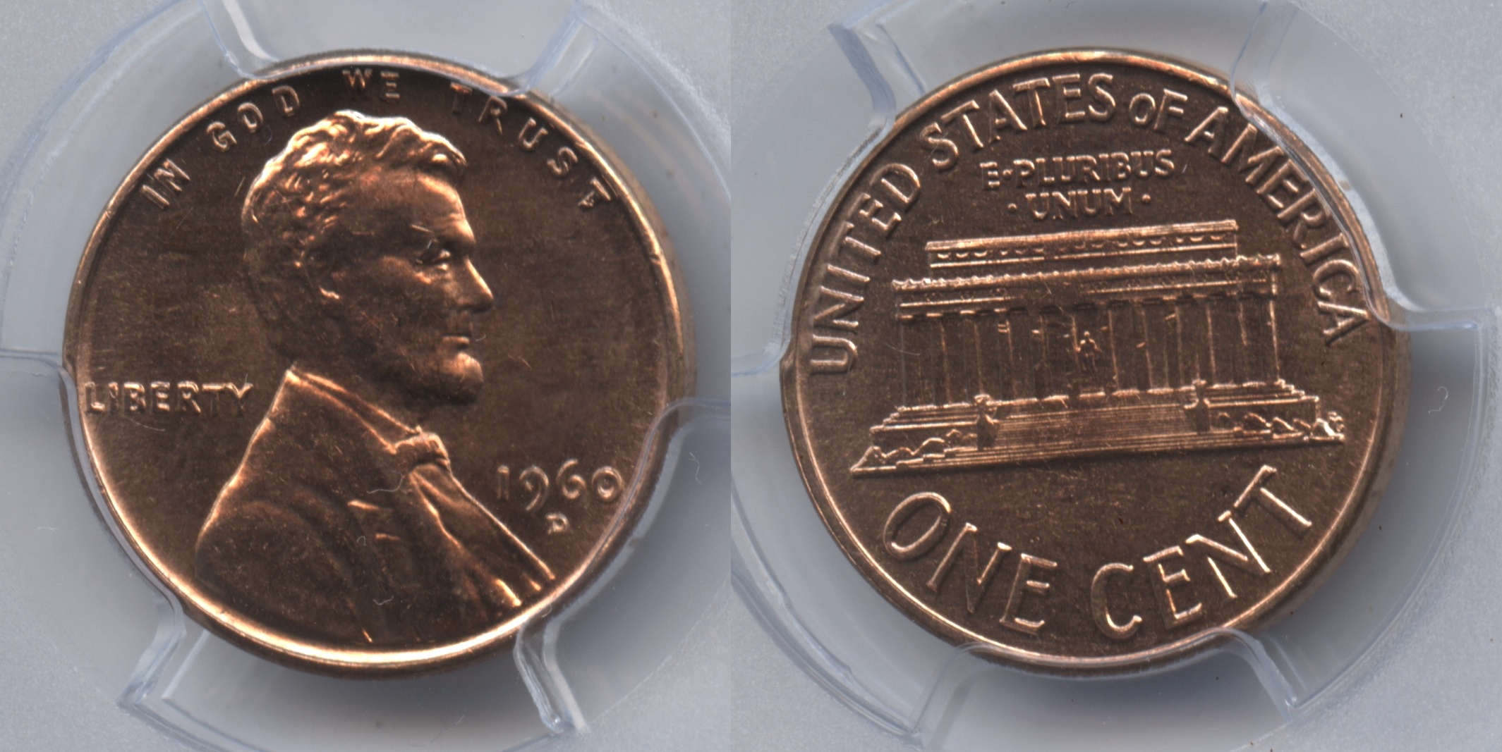 1960-D Small Date Lincoln Cent PCGS MS-63 Red #j