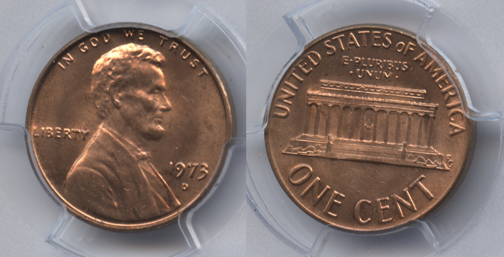1973-D Lincoln Cent PCGS MS-65 Red