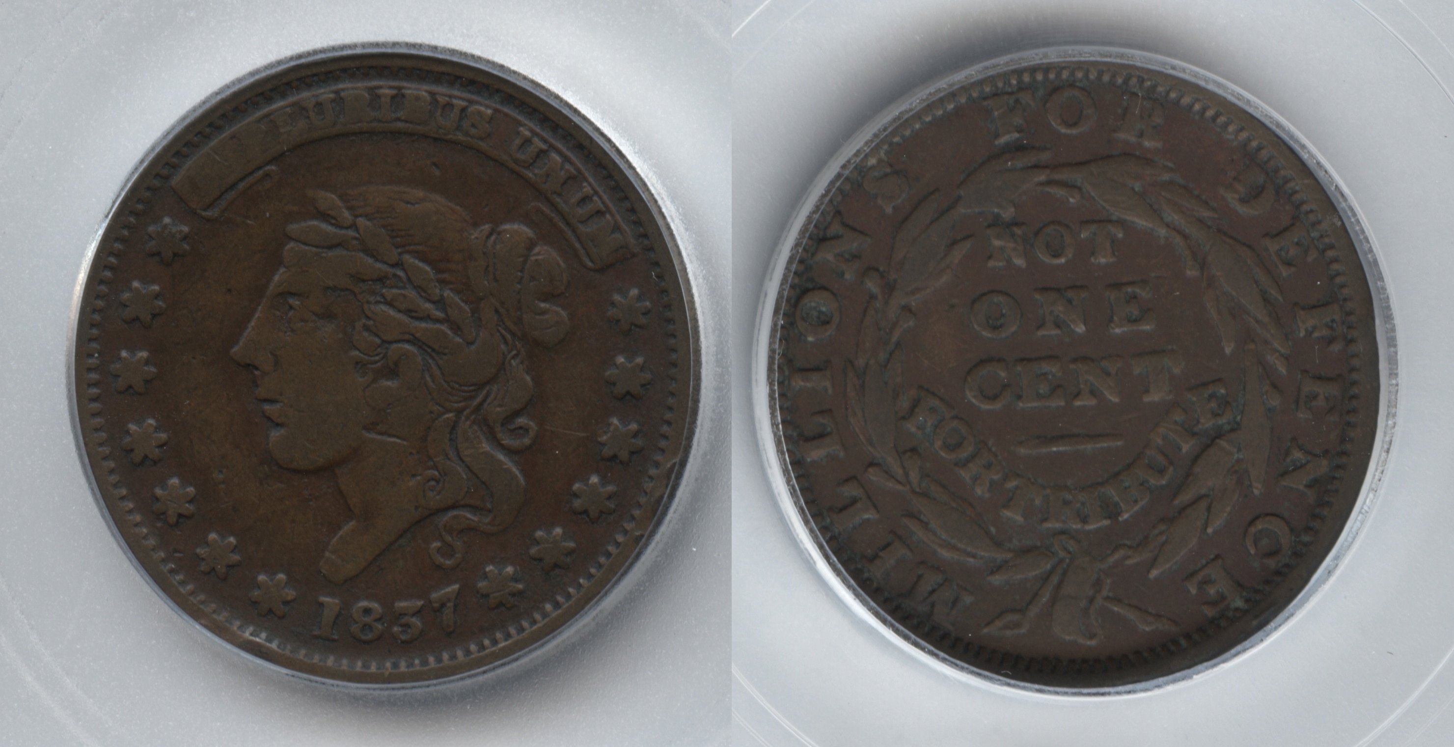 1837 HT-48 Hard Times Token ICG VF-25