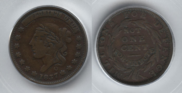 1837 HT-48 Hard Times Token ICG VF-25 small