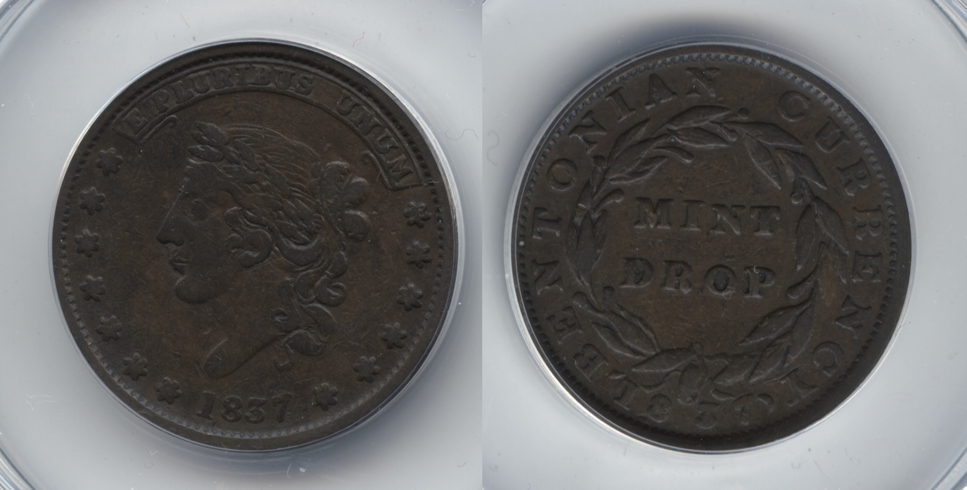 1837 HT-62 Hard Times Token ANACS VF-25