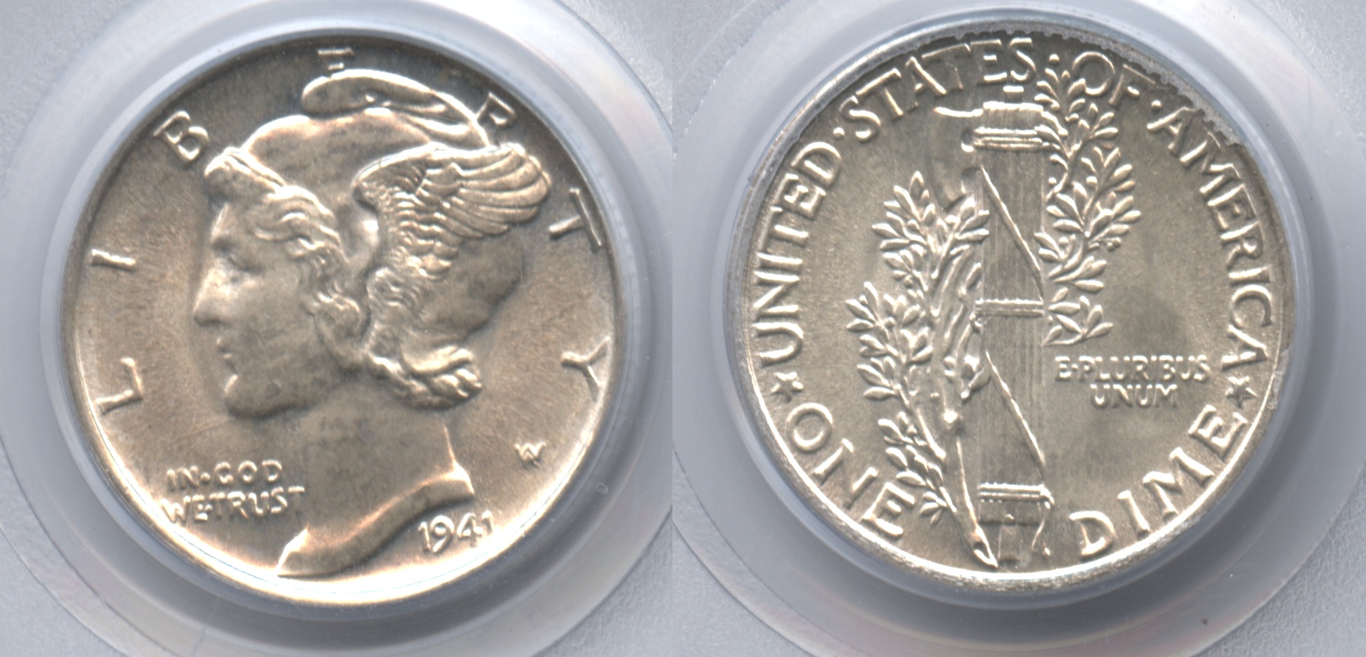 1941 Mercury Dime PCGS MS-65