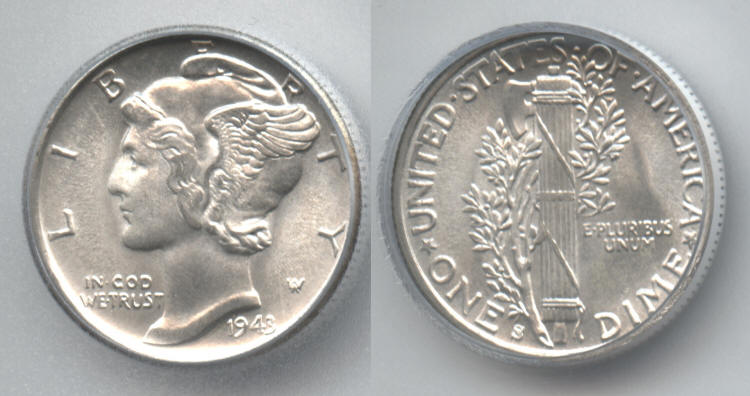 1943-S Mercury Dime ICG MS-67 small