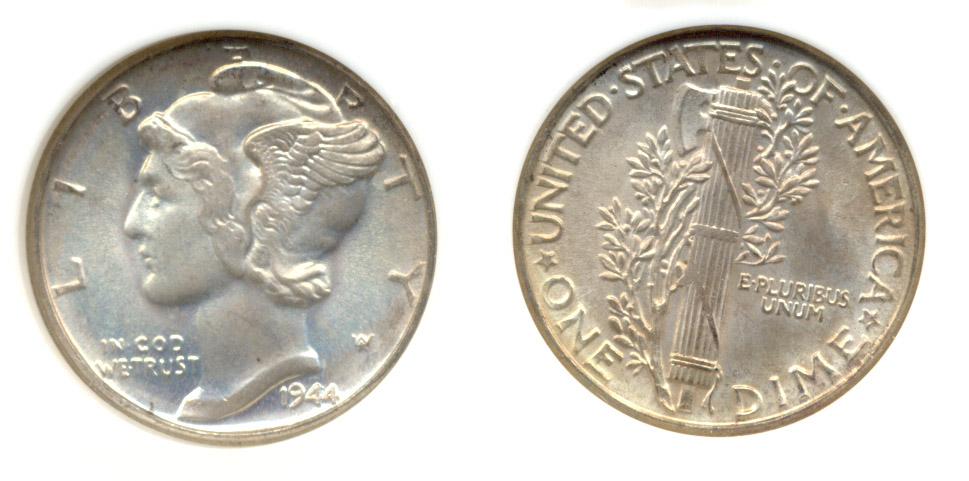1944 Mercury Dime NGC MS-67 a