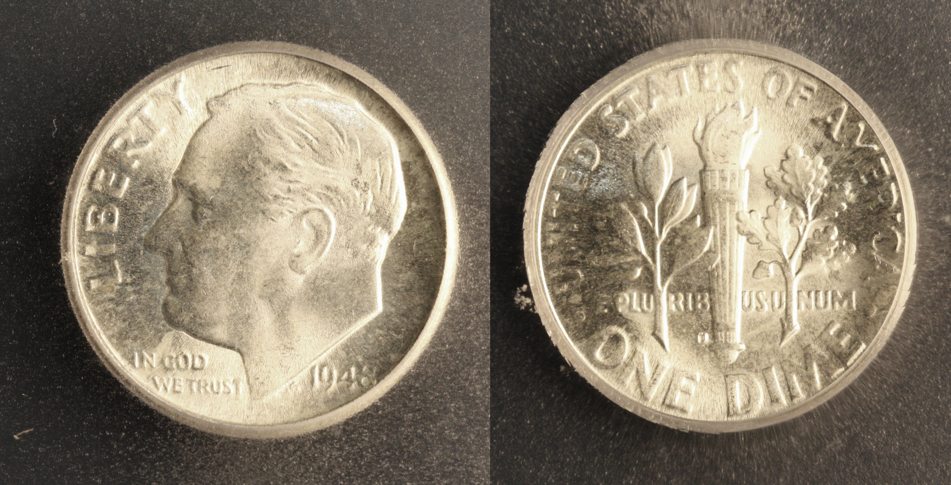1948-D Roosevelt Dime ICG MS-63 camera