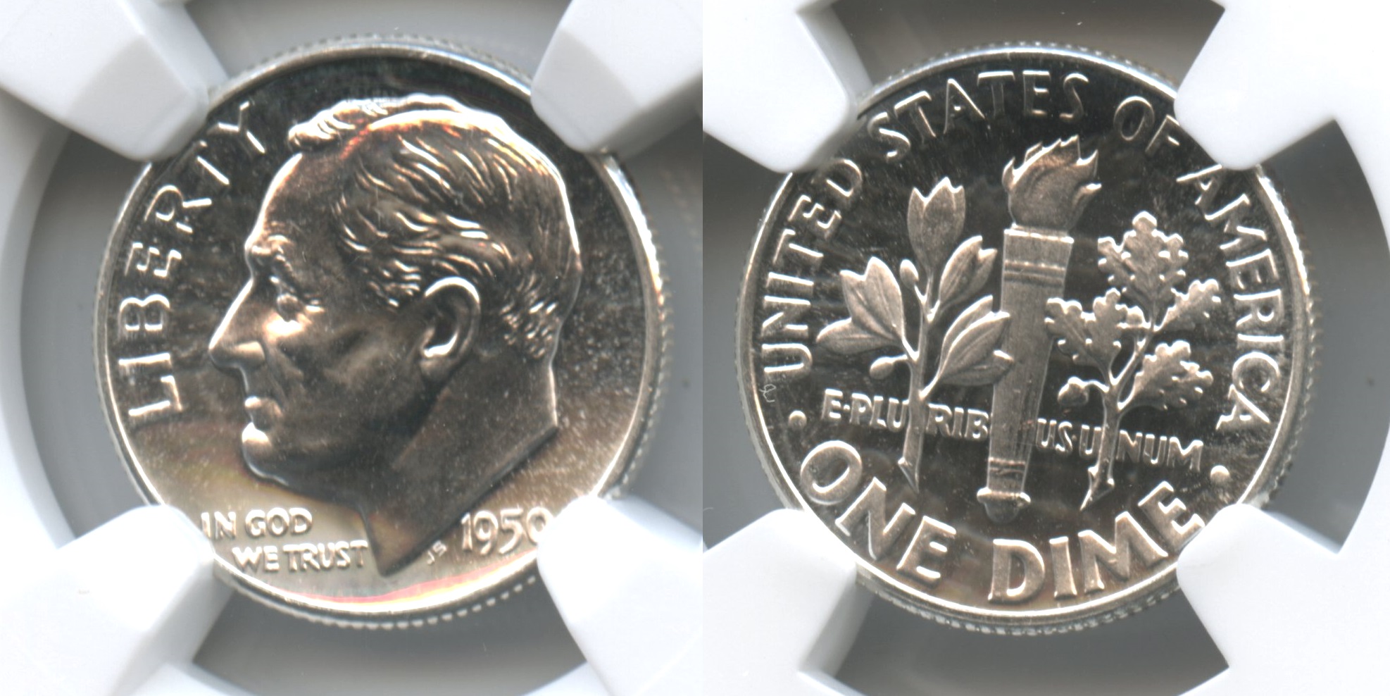 1950 Roosevelt Dime NGC Proof-66