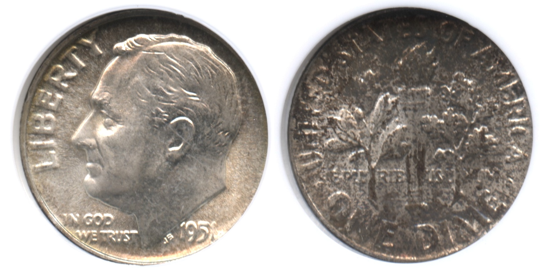 1951 Roosevelt Dime NGC MS-66