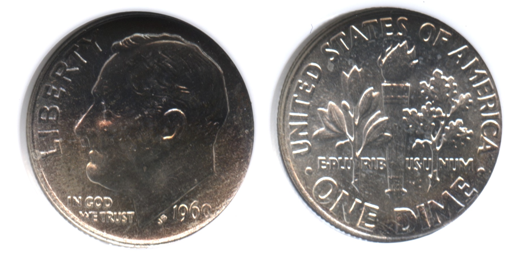 1960 Roosevelt Dime NGC MS-66
