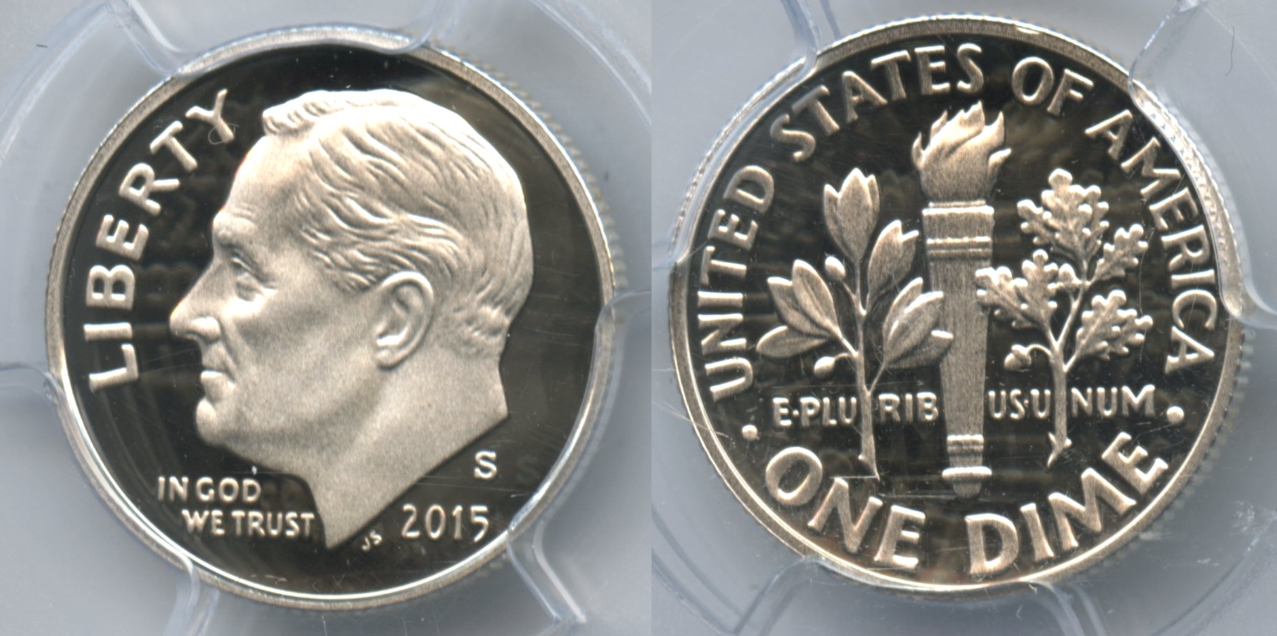 2015-S Silver Roosevelt Dime PCGS Proof-70 Deep Cameo