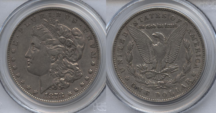 1878 7 Tailfeathers Reverse of 79 Morgan Silver Dollar PCGS VF-30 VAM 223 Washed Out L small