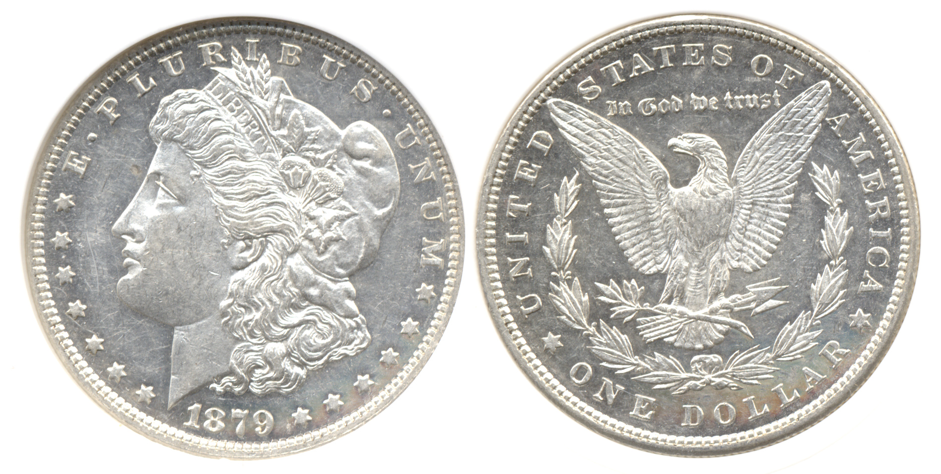 1879 Morgan Silver Dollar PCI MS-62 DMPL