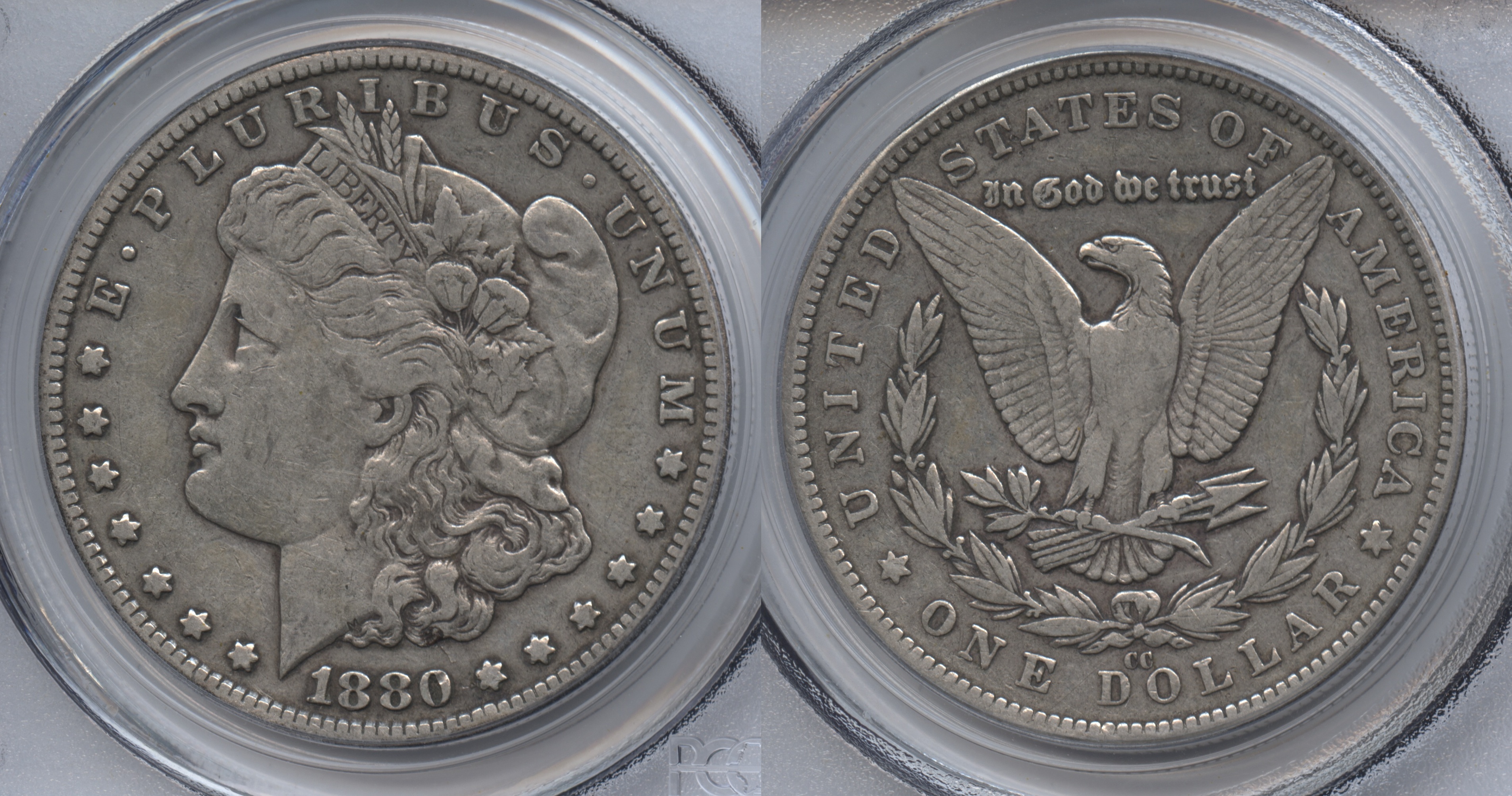 1880-CC Morgan Silver Dollar PCGS VF-30