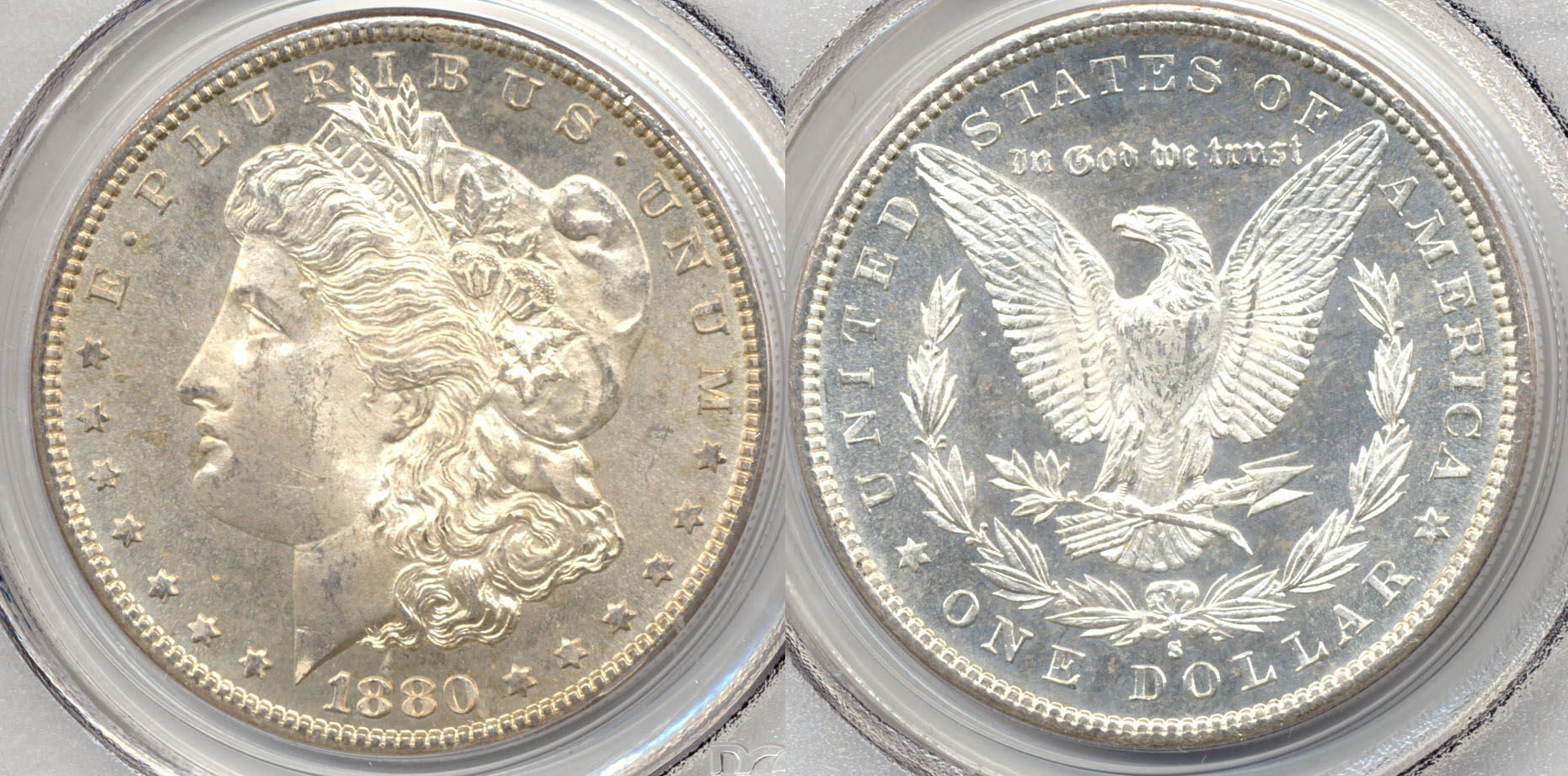 1880-S Morgan Silver Dollar PCGS MS-64