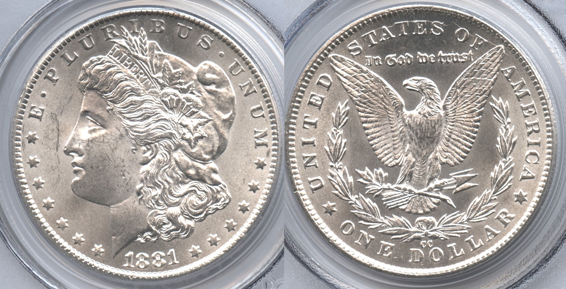 1881-CC Morgan Silver Dollar PCGS MS-63
