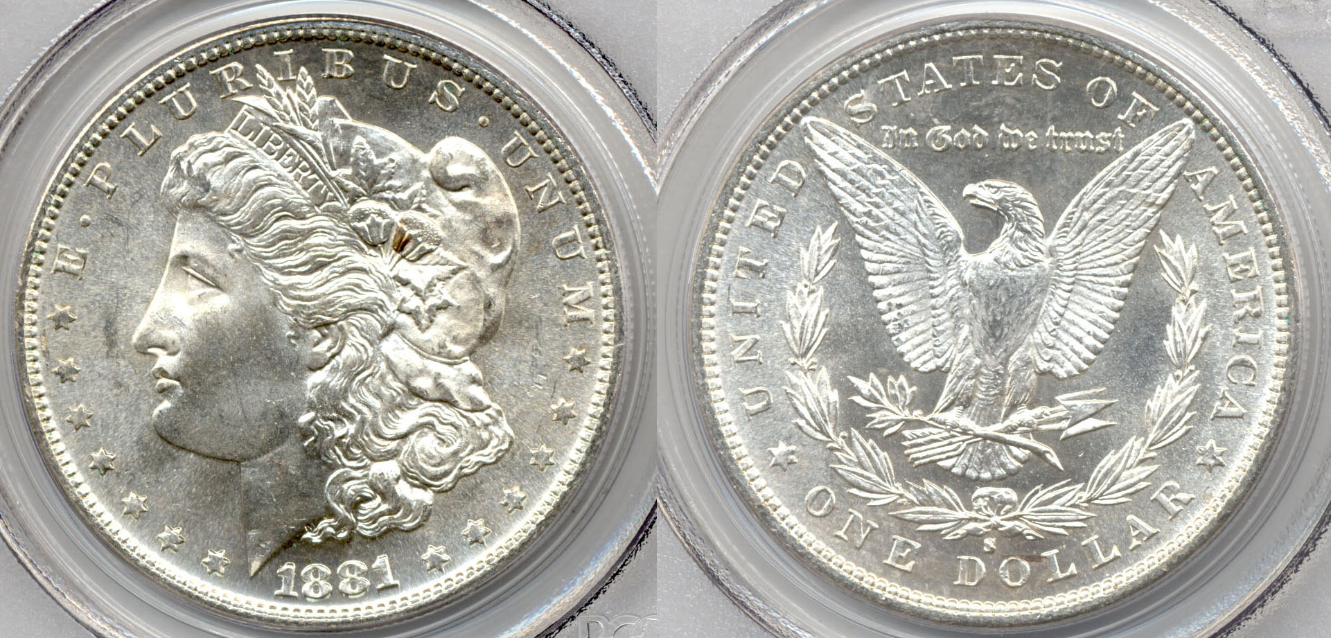 1881-S Morgan Silver Dollar PCGS MS-64 a