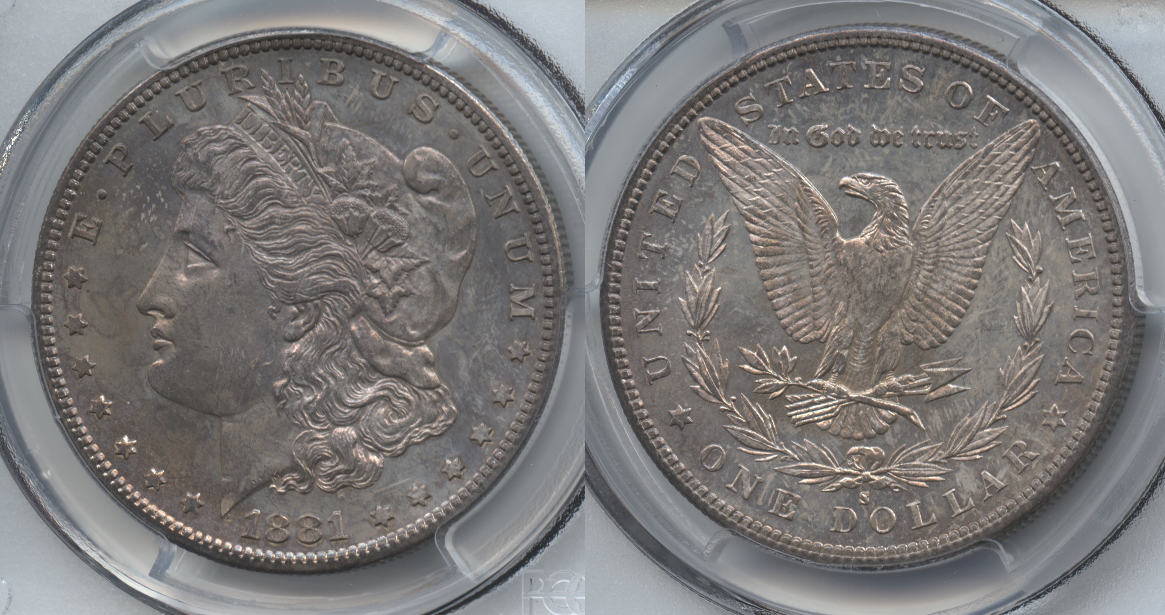 1881-S Morgan Silver Dollar PCGS MS-64 #e