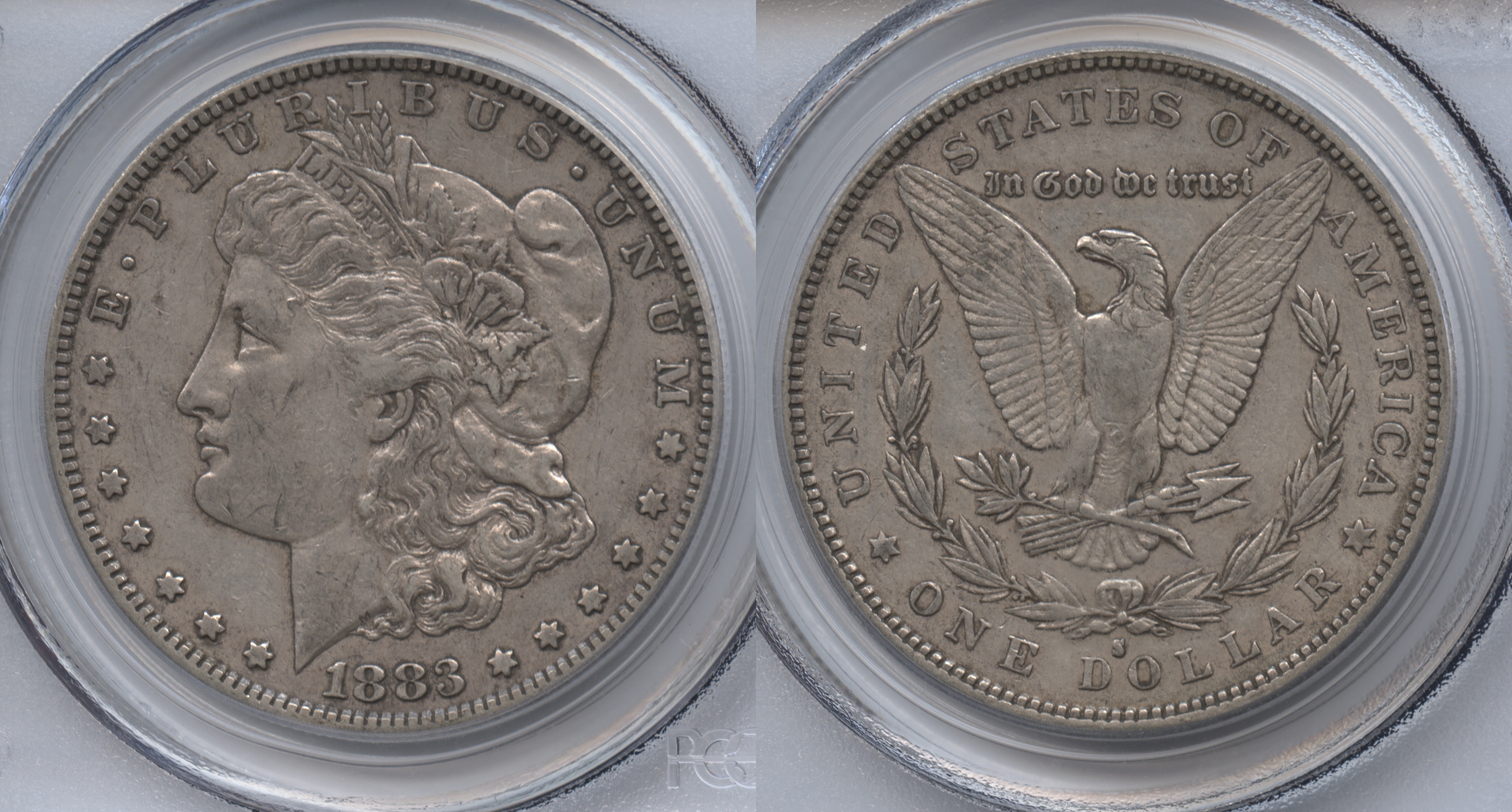 1883-S Morgan Silver Dollar PCGS EF-45 VAM-6 Doubled 18-3