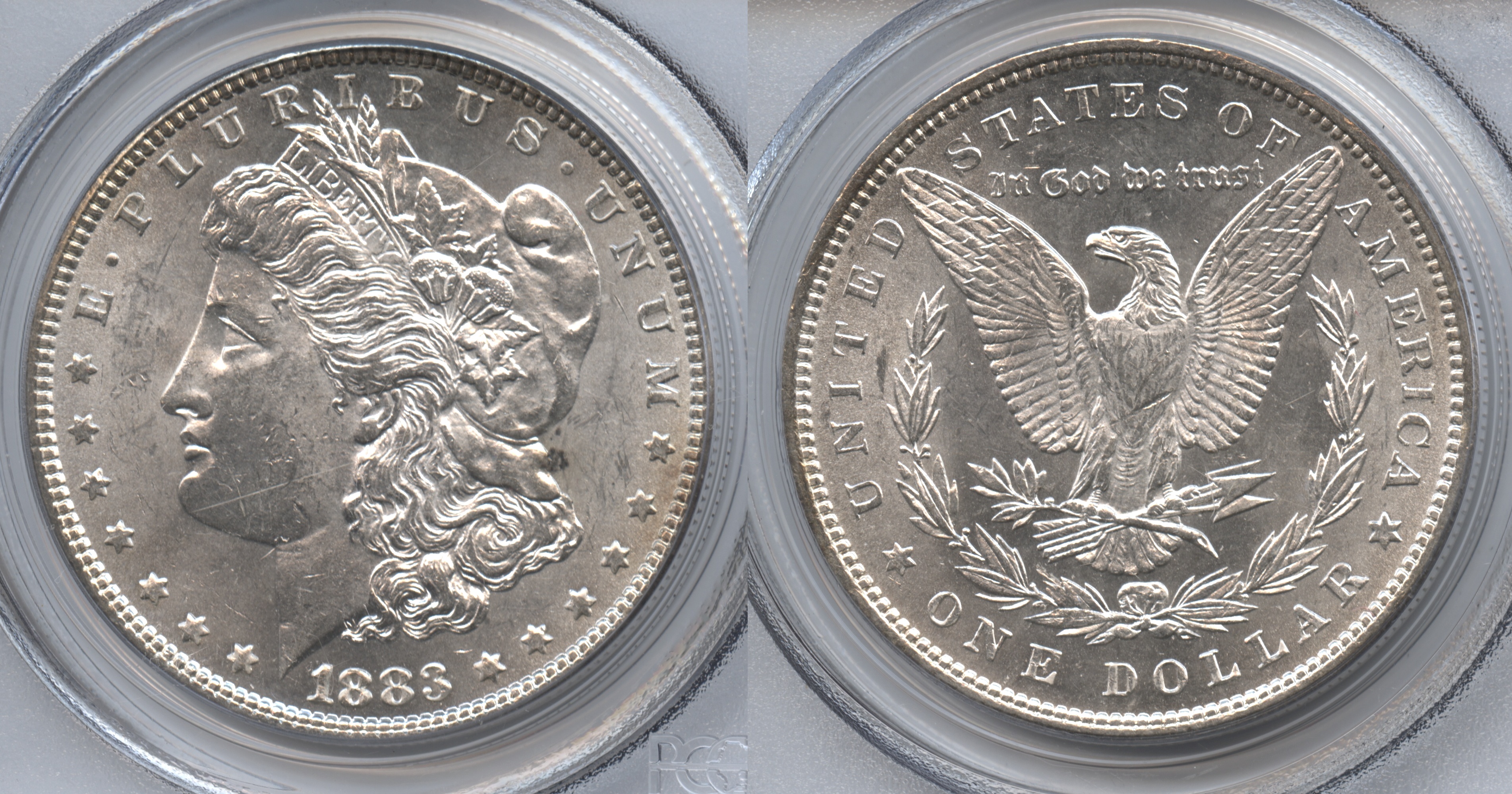 1883 Morgan Silver Dollar PCGS MS-62