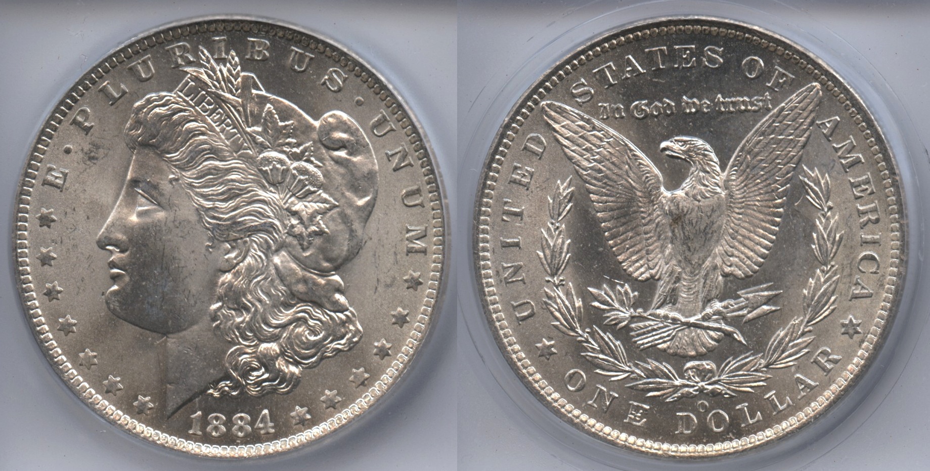 1884-O Morgan Silver Dollar ICG MS-63