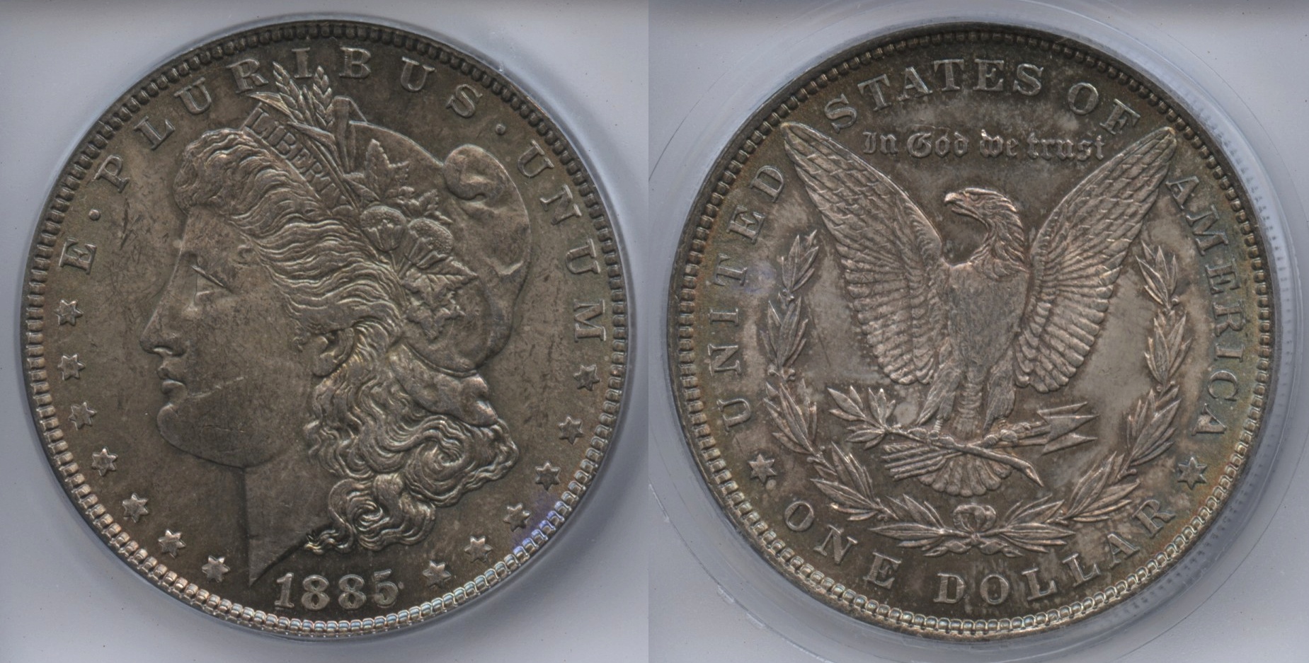 1885 Morgan Silver Dollar ICG MS-63