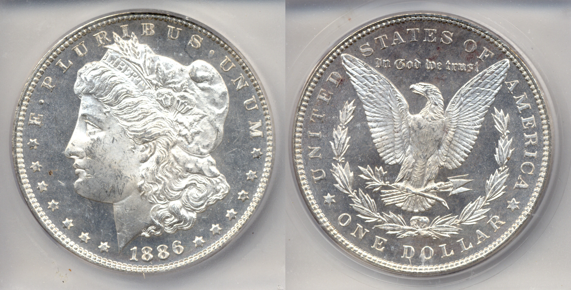 1886 Morgan Silver Dollar ICG MS-64 Deep Mirror Proof Like
