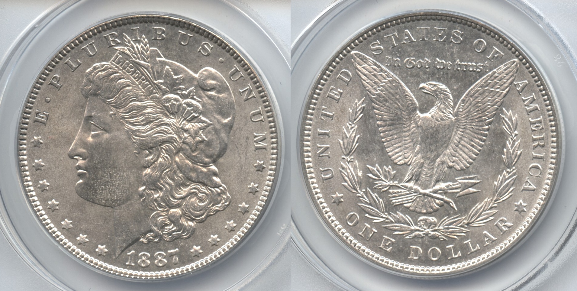 1887 Morgan Silver Dollar ANACS MS-64