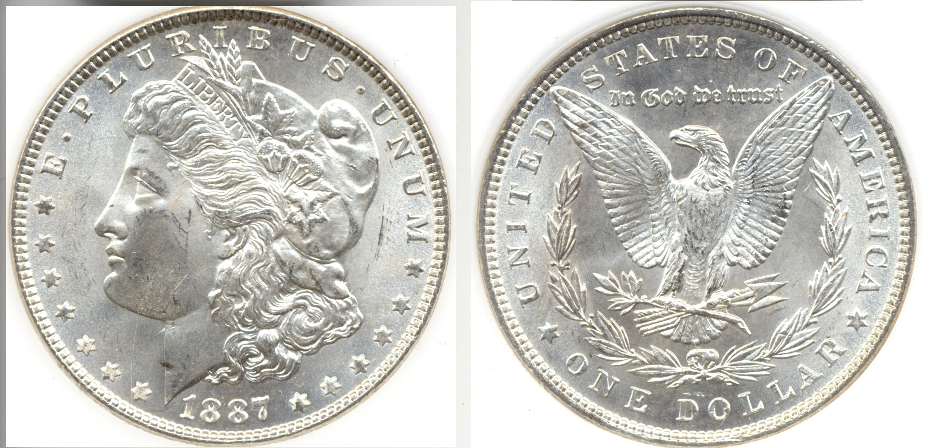 1887 Morgan Silver Dollar PCI MS-65