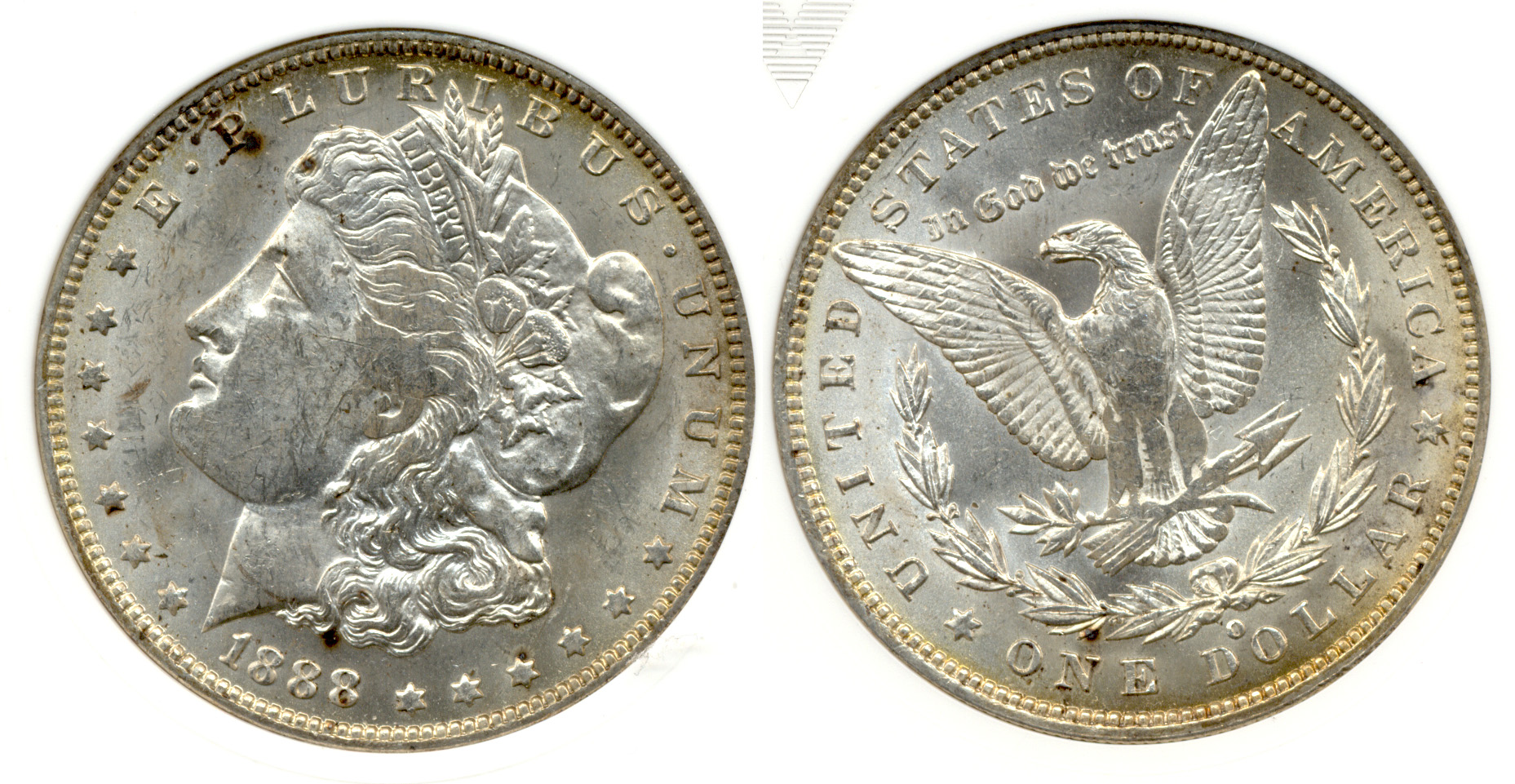 1888-O Morgan Silver Dollar ANACS MS-60 a